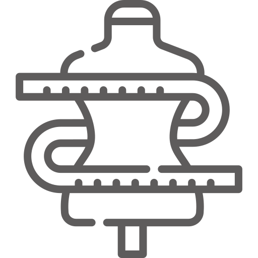 Dress form symbol in medium gray color